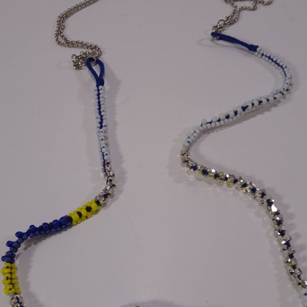 NWT Ann Taylor Banana Republic Trio of Blue Layer Necklace NWT 120 - Picture 10 of 10